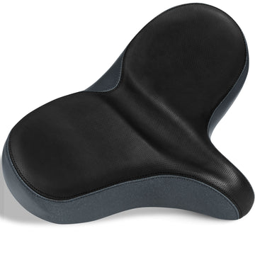 X WING Mega Bike Saddle Replacement Seat for Adults, Men & Women | Comfortable Padded Cushion, Ergonomic Design & Spacious Seat | Fit for Electric, City, Stationary, Exercise Bicycles & Beach Cruisers