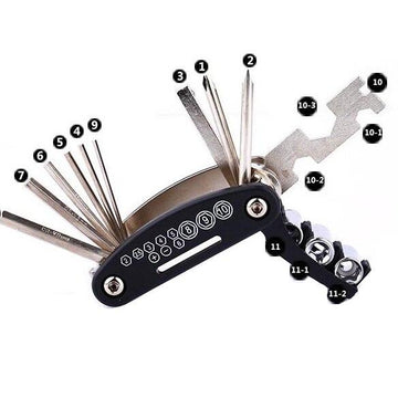15 IN 1 BIKE BICYCLE MULTI REPAIR TOOL KIT