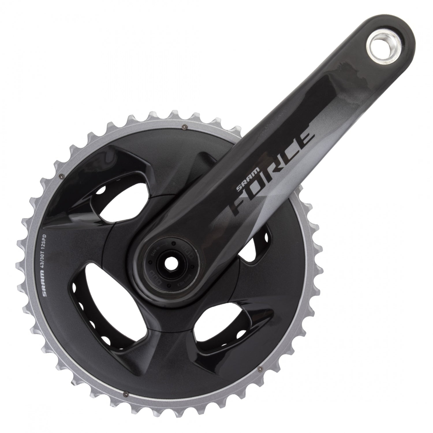 Sram Crankset Sram Force AXS 170x43/30 DUB WIDE NoBB GLOSS-CRBN