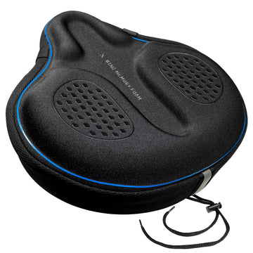 X WING Wide Bike Seat Cover Padded with Memory Foam with Ultra-Soft Cushion