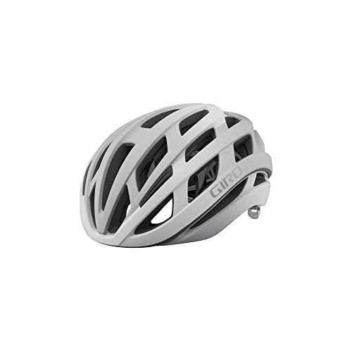 Giro Helios Spherical Adult Road Bike Helmet - Matte White/Silver Fade (2021), Large (59-63 cm)