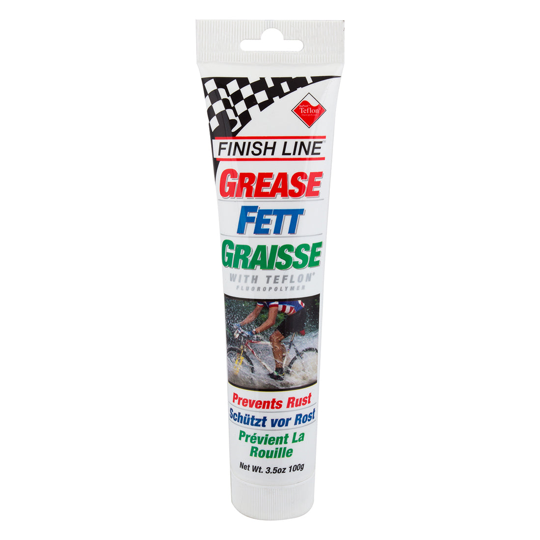 Finish Line Premium Bicycle Grease made with Teflon Fluoropolymer, 3.5 Ounce