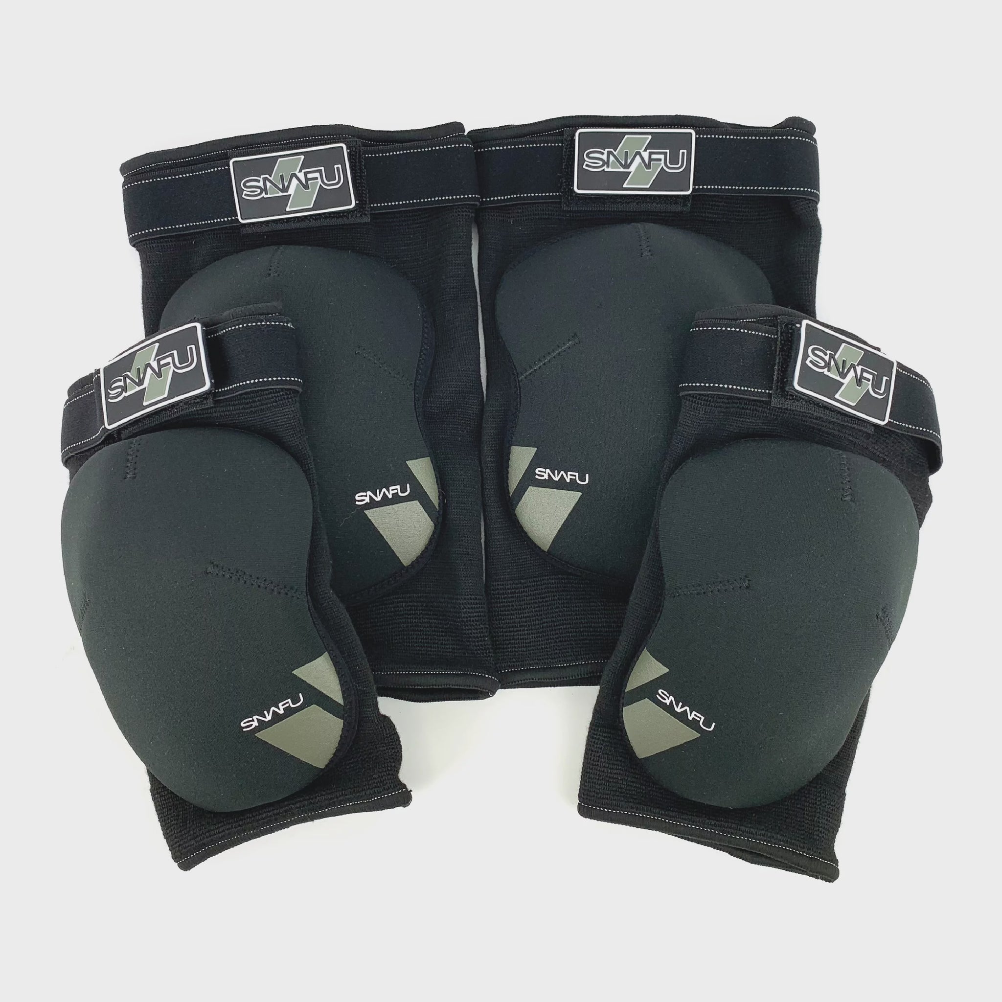 Snafu Multisport Knee and Elbow Pads (Fits Under Pants, Great for Skateboard, Bike, BMX, Scooter, Unisex, Ages 8-14)