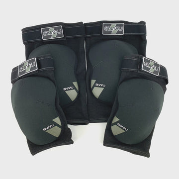Snafu Multisport Knee and Elbow Pads (Fits Under Pants, Great for Skateboard, Bike, BMX, Scooter, Unisex, Ages 8-14)