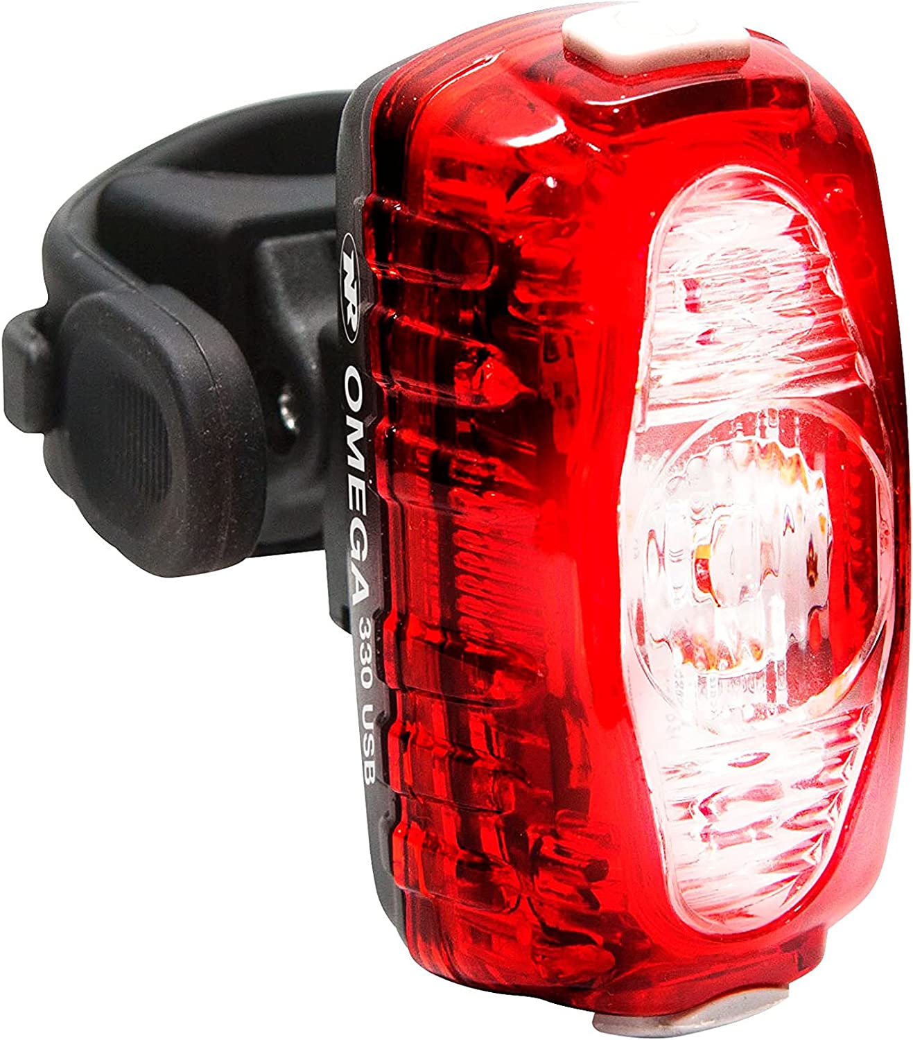 NiteRider Omega 330 Lumens USB Rechargeable Bike Tail Light, Powerful Daylight Visible, Bicycle LED Rear Light