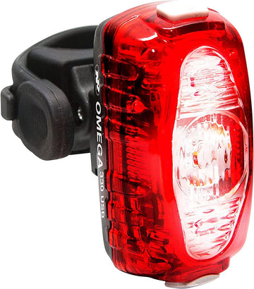 NiteRider Omega 330 Lumens USB Rechargeable Bike Tail Light, Powerful Daylight Visible, Bicycle LED Rear Light