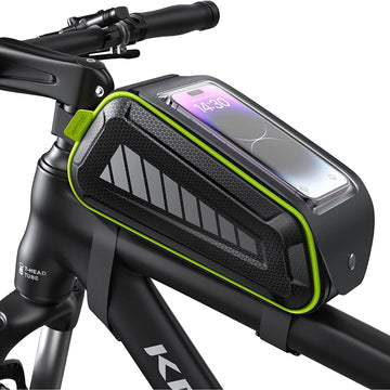 Lamicall Bike Frame Phone Bicycle Waterproof Bag, Bike Front Phone Mount Holder Pouch