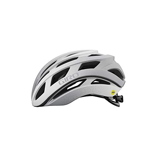 Giro Helios Spherical Adult Road Bike Helmet - Matte White/Silver Fade (2021), Large (59-63 cm)