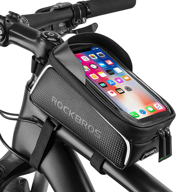 ROCKBROS Bike Phone Front Frame Bag Bicycle ,Waterproof,Compatible Phone Under 6.5”