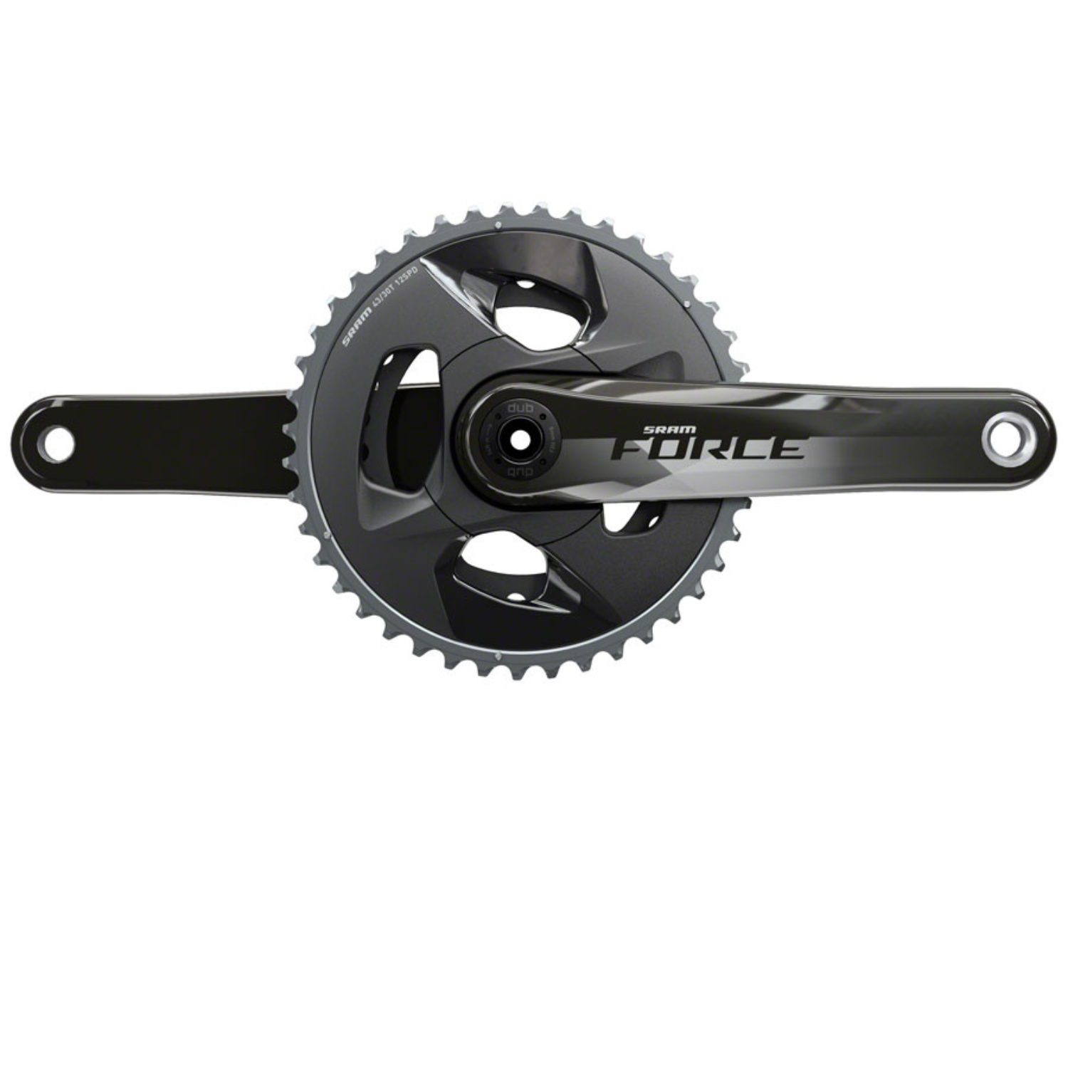 Road Bike Crankset SRAM Force AXS 2x12-Speed // DUB Spindle // 172.5mm // 46/33T