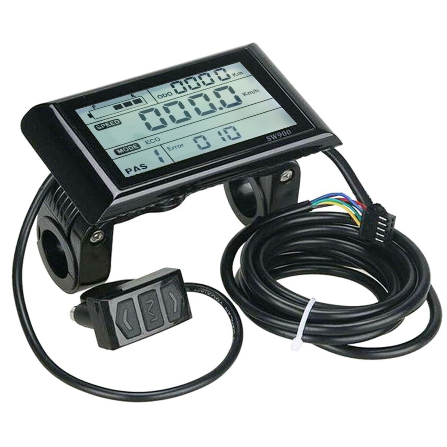 Bicycle Speedometer and Odometer, GIUGT Ebike Computer - Waterproof Electric Bike Odometer Speedometer with LCD Backlight Display