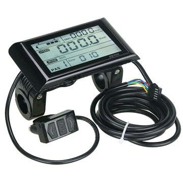 Bicycle Speedometer and Odometer, GIUGT Ebike Computer - Waterproof Electric Bike Odometer Speedometer with LCD Backlight Display