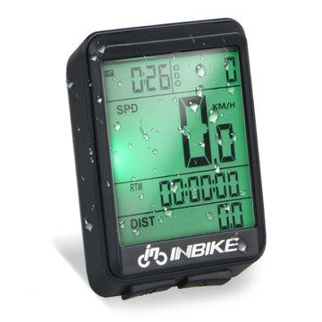2.1" LCD Large Backlight Screen Waterproof Cycle Computer, TSV Digital Wireless Bike Bicycle Odometer Speedometer Automatic Wake-up & 11 Multi-Functions for Use When Training, Hiking, Climbing, Riding