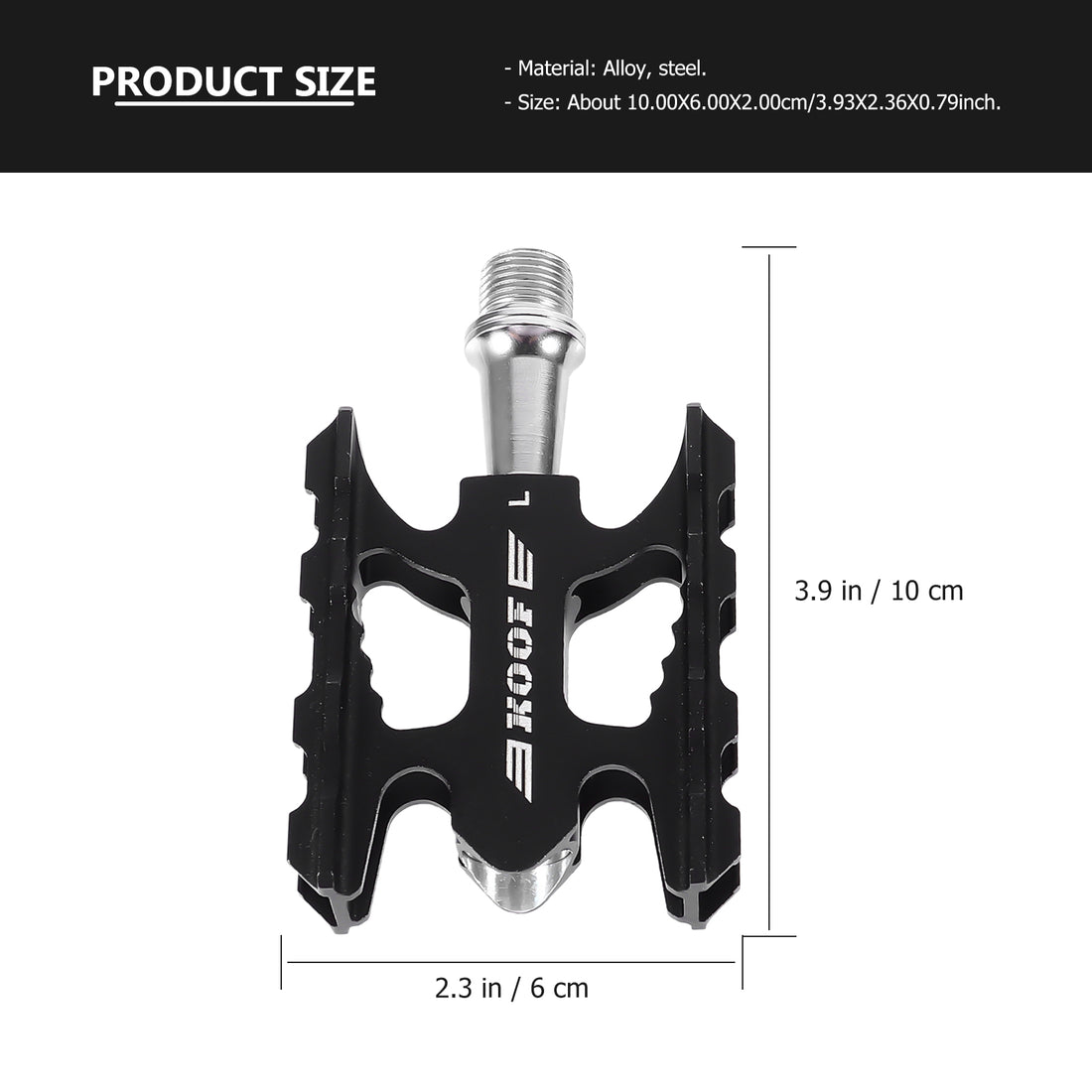 Hemoton Pedals Flat Mtb Toe Platform Clipless