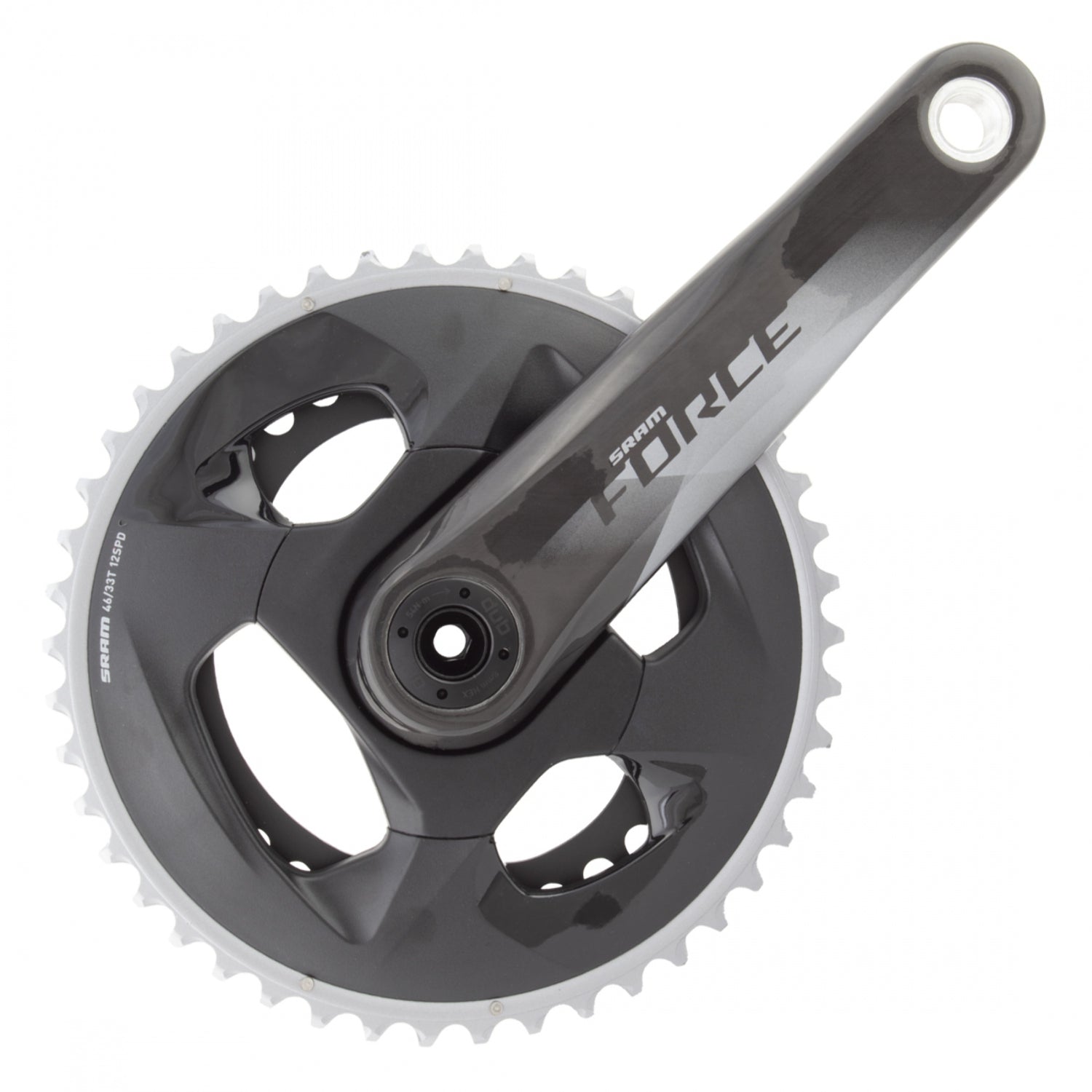 SRAM CRANKSET SRAM FORCE AXS 175x46/33 DUB NoBB GLOSS-CRBN