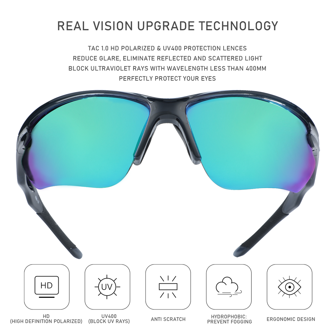 UPANBIKE Bike Cycling Polarized Sunglasses Anti-UV400