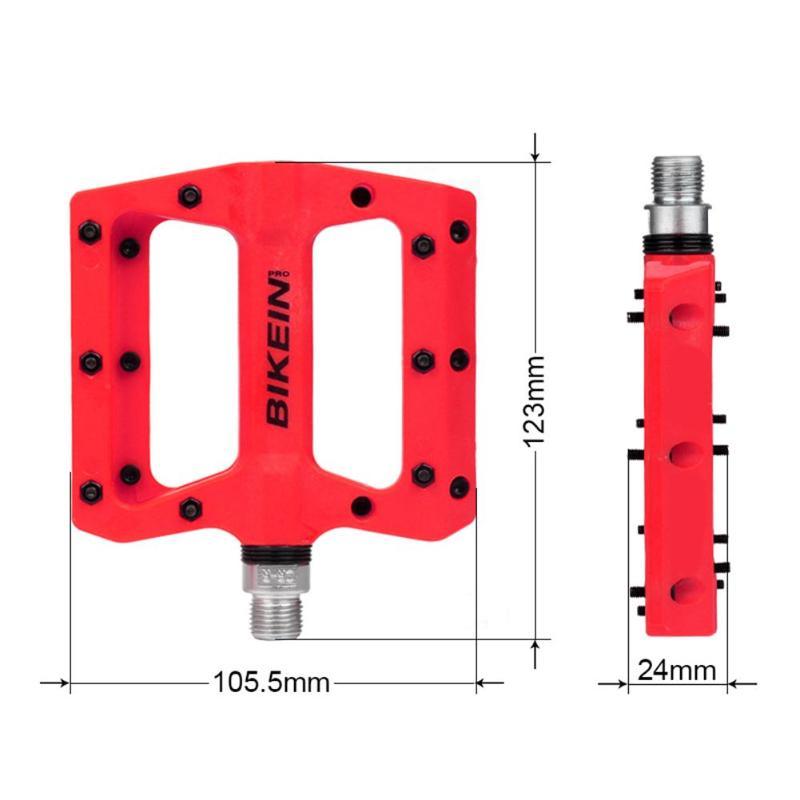 BICYCLE FLAT PEDALS NYLON IN MULTI-COLORS
