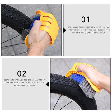 MULTI-FUNCTIONAL CLASSIC TEXTURE BIKE CLEANING TOOLS SET