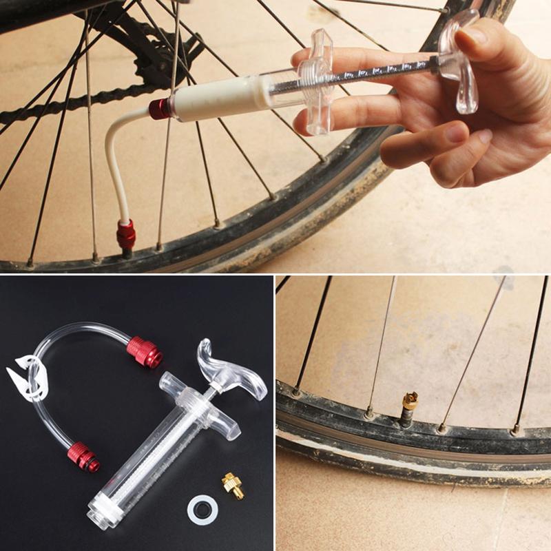 TUBELESS TIRE LIQUID INJECTION BICYCLE TOOL