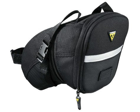 TOPEAK AERO WEDGE BIKE SADDLE BAG W/STRAP MOUN