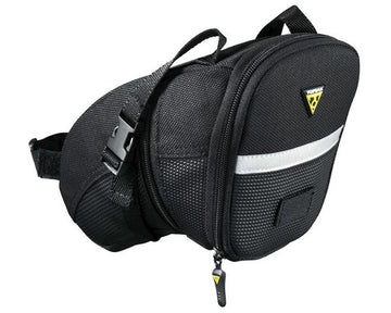 TOPEAK AERO WEDGE BIKE SADDLE BAG W/STRAP MOUN